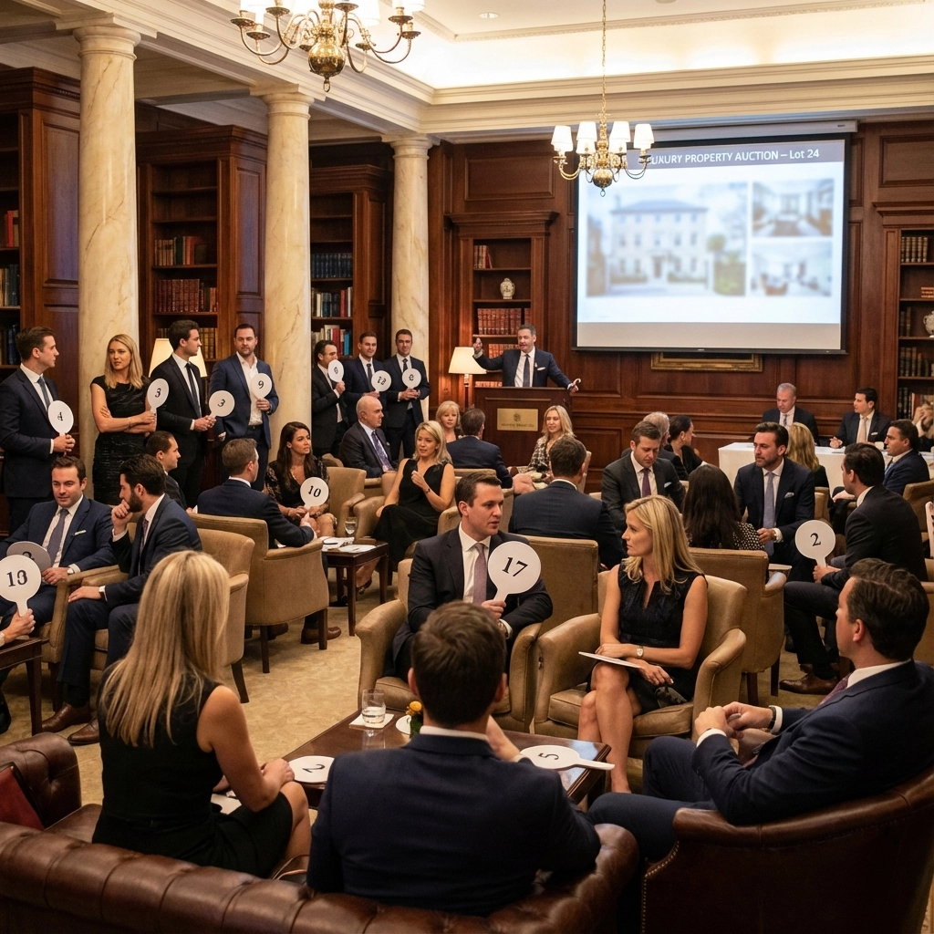 Luxury property auctions London – online property auctions – prime Central London skyline