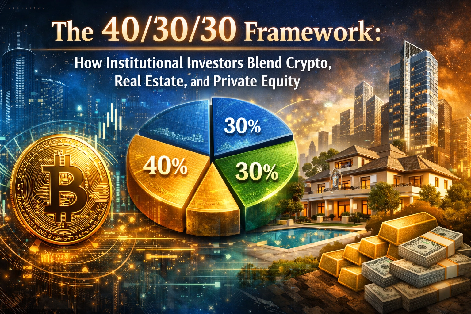 [HERO] The 40/30/30 Framework: How Institutional Investors Blend Crypto, Real Estate, and Private Equity