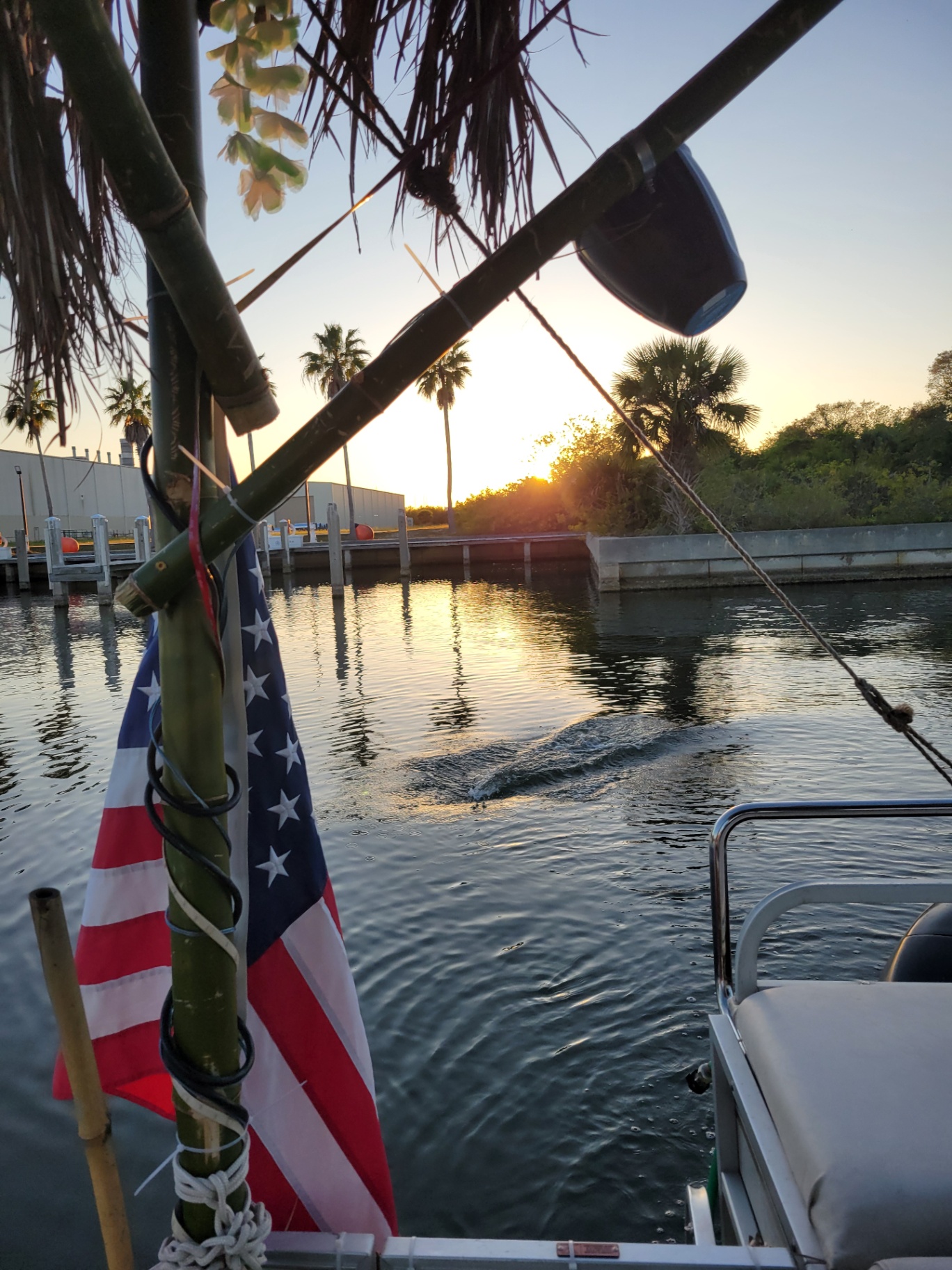 Lei'd Back Tiki Boat Sunset Departure
