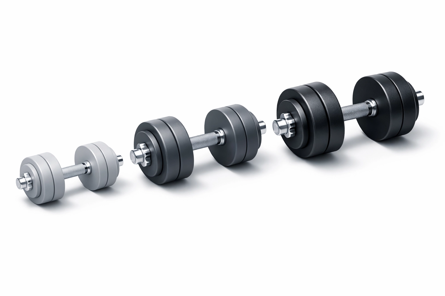 Progressive overload visualization showing gradual increase in training weight