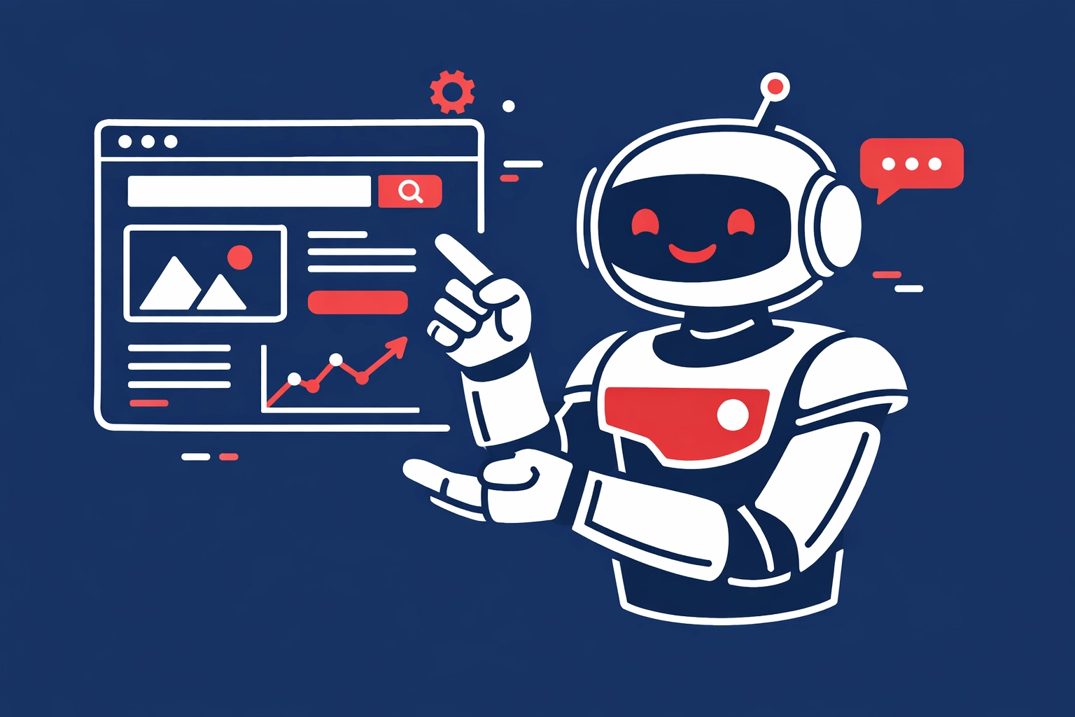 AI Sales Agent working on a professional website