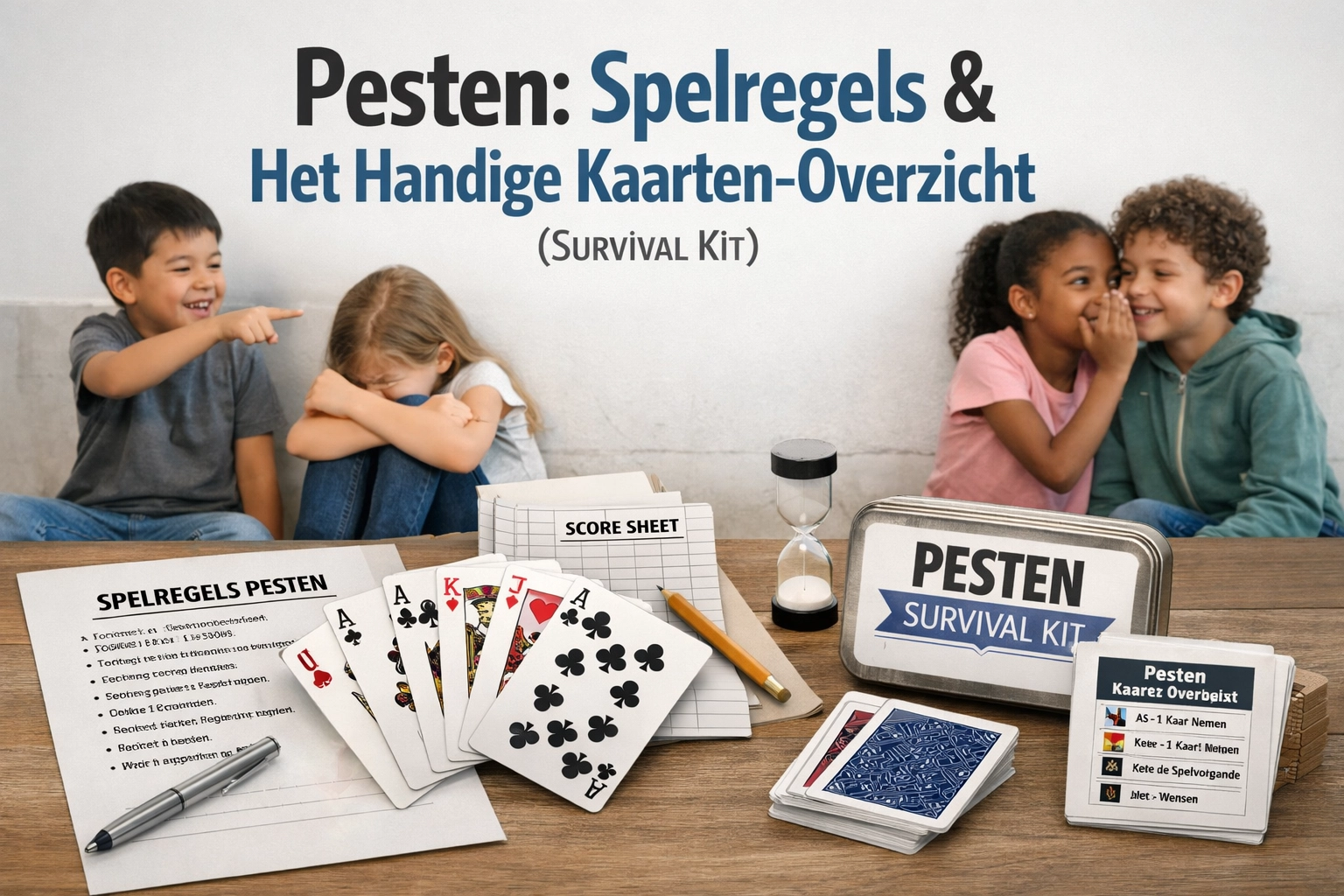 [HERO] Pesten: Spelregels & Het Handige Kaarten-Overzicht (Survival Kit)