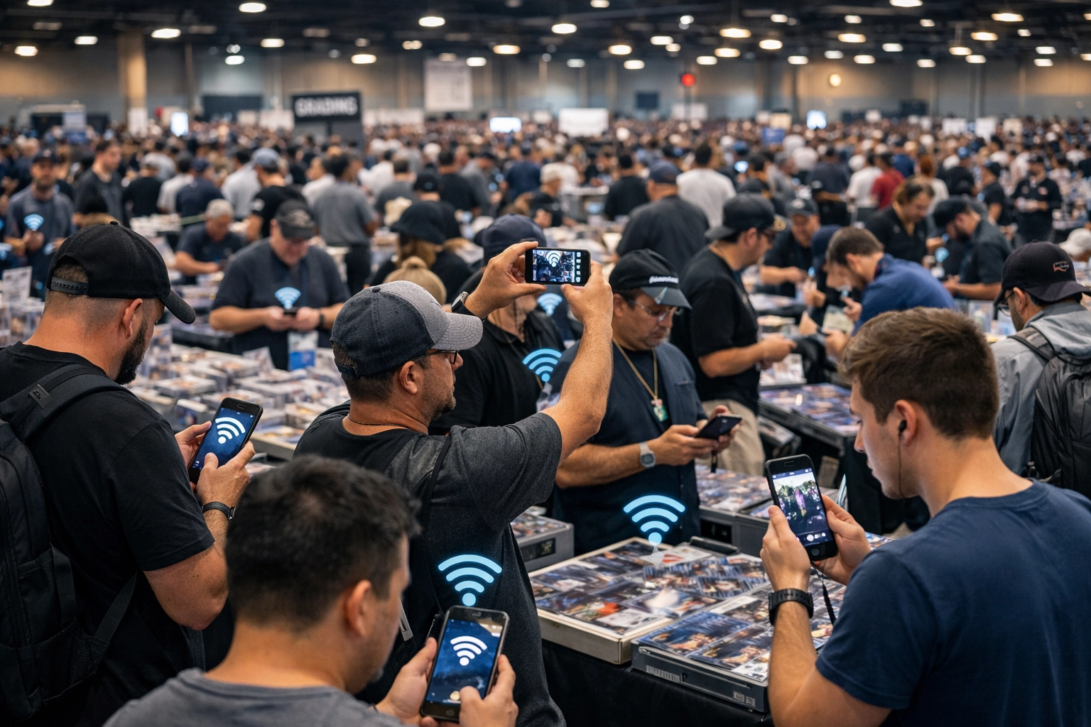 High-traffic event connectivity with hundreds of attendees using wireless devices seamlessly