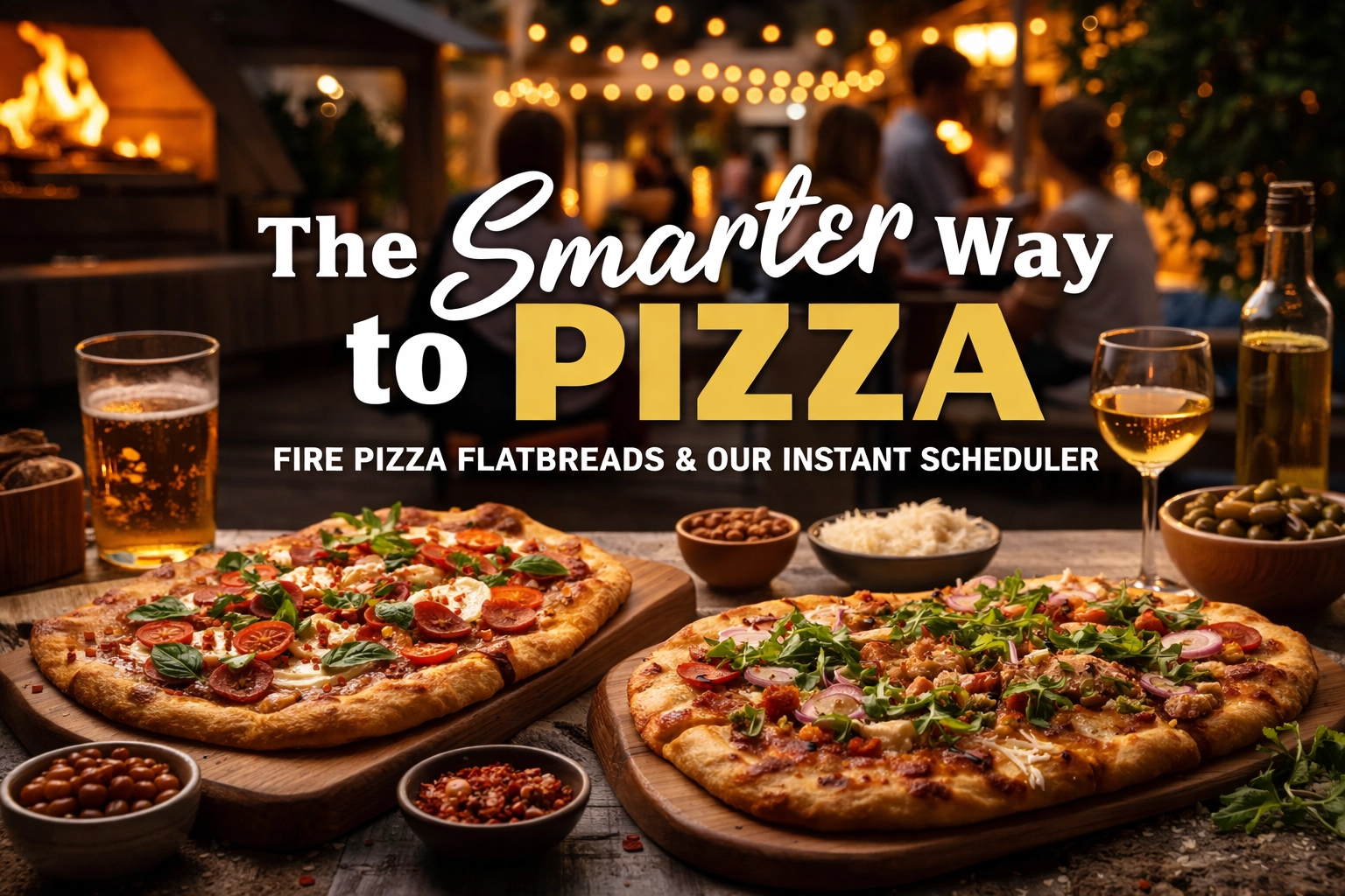 [HERO] The Smarter Way to Pizza: Fire Pizza Flatbreads & Our Instant Scheduler