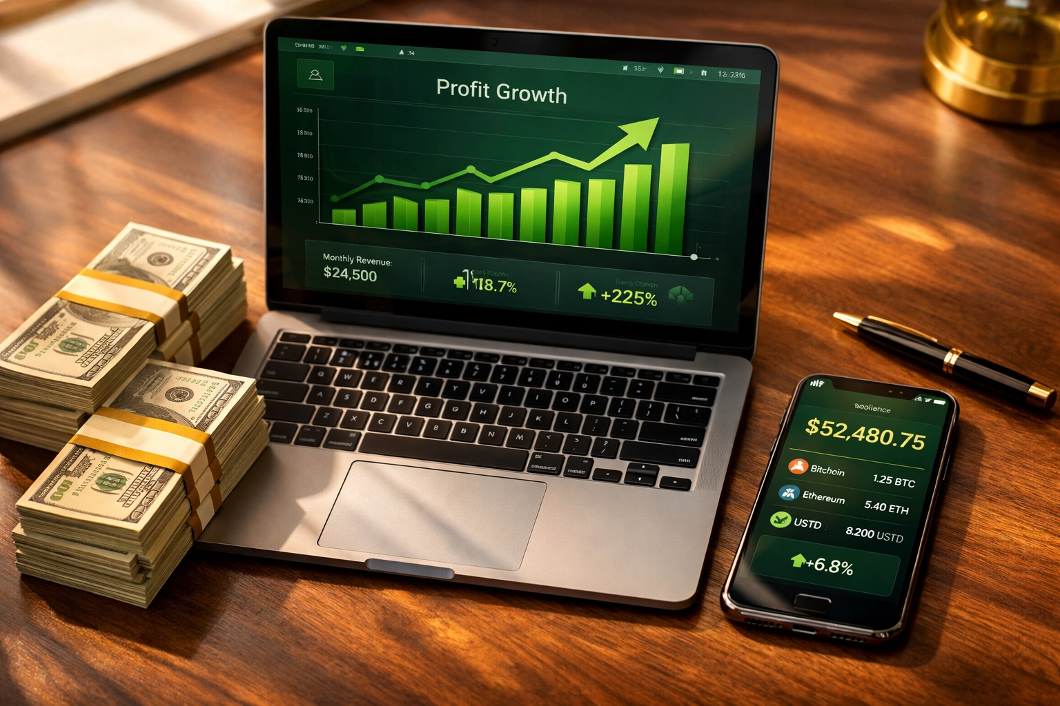 Merchant profit dashboard showing savings from reduced interchange fees using Web3 payments