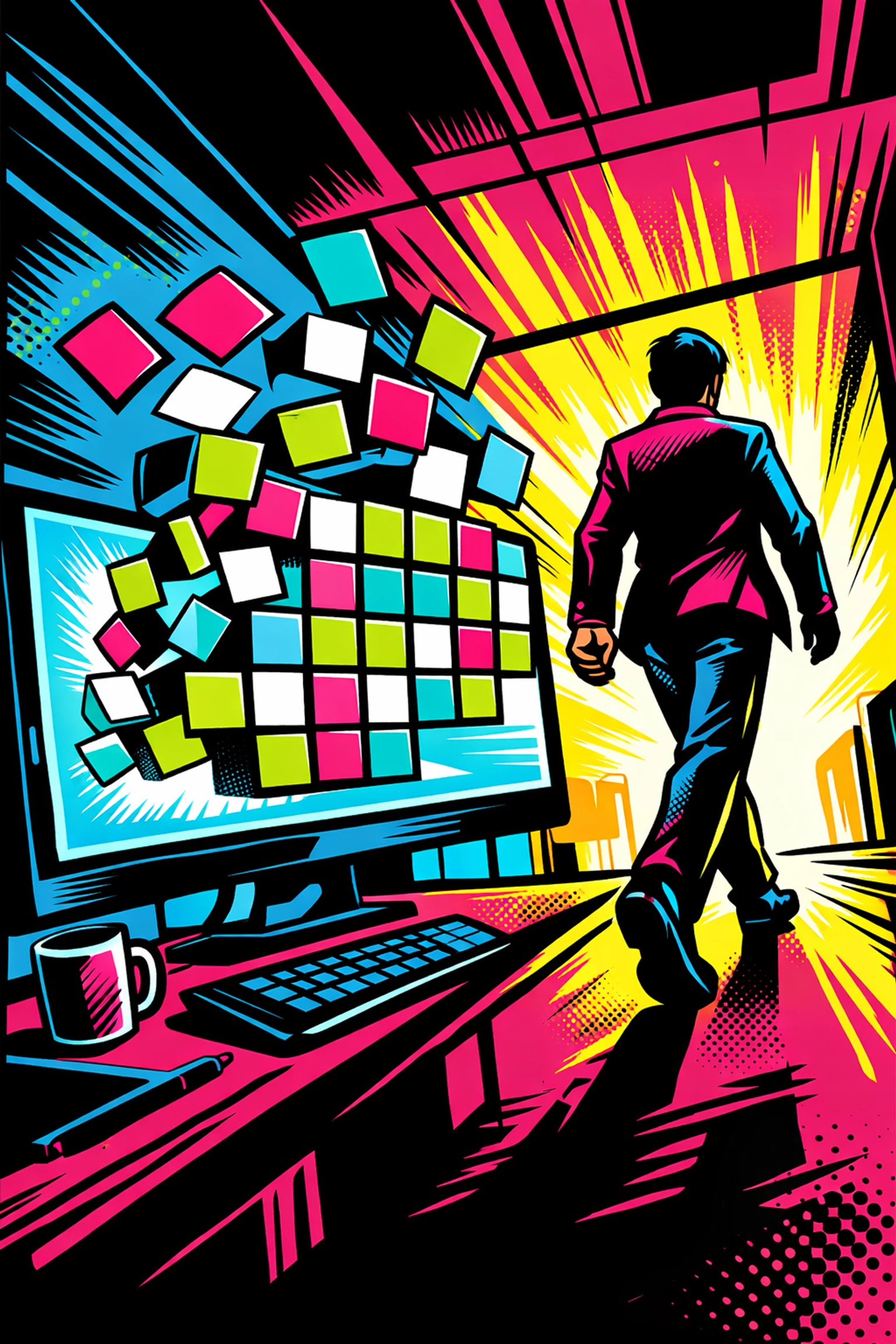 Efficient professional leaving work early after using AI to automate scheduling and calendar management.