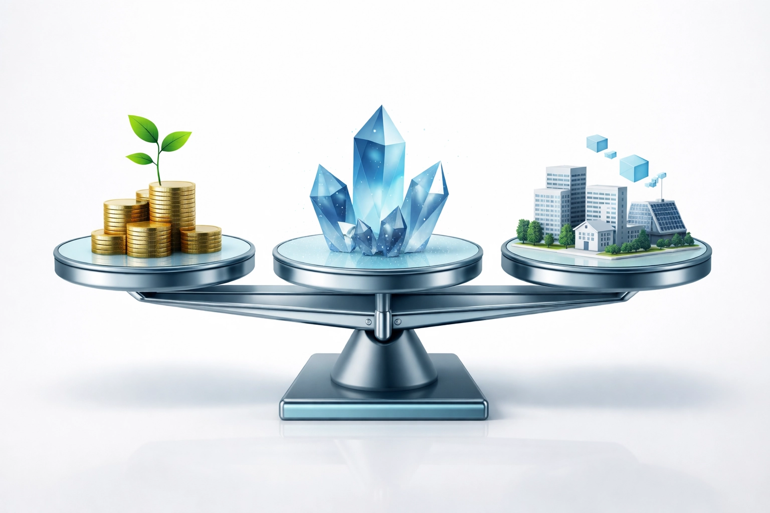 Balanced portfolio allocation showing diversified investments for accredited investors