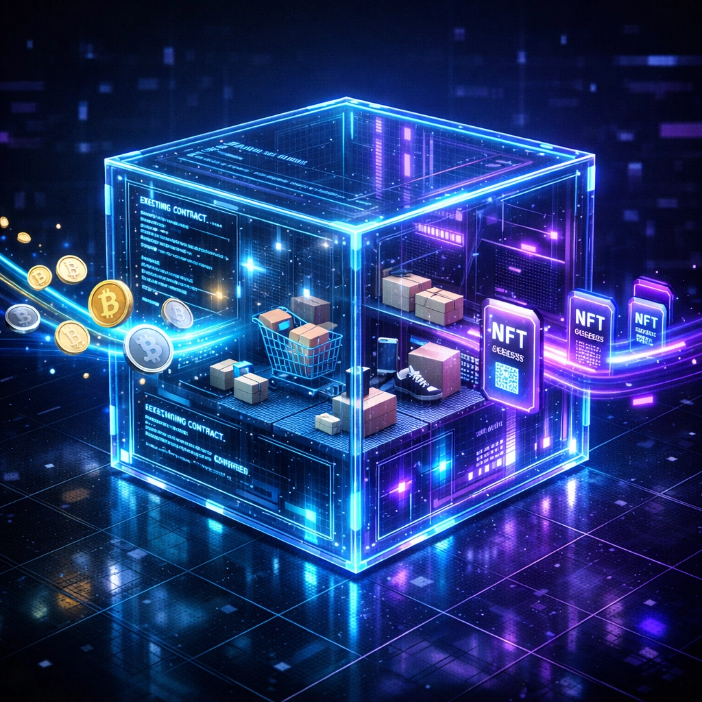 Automated smart contract payment terminal processing crypto transactions