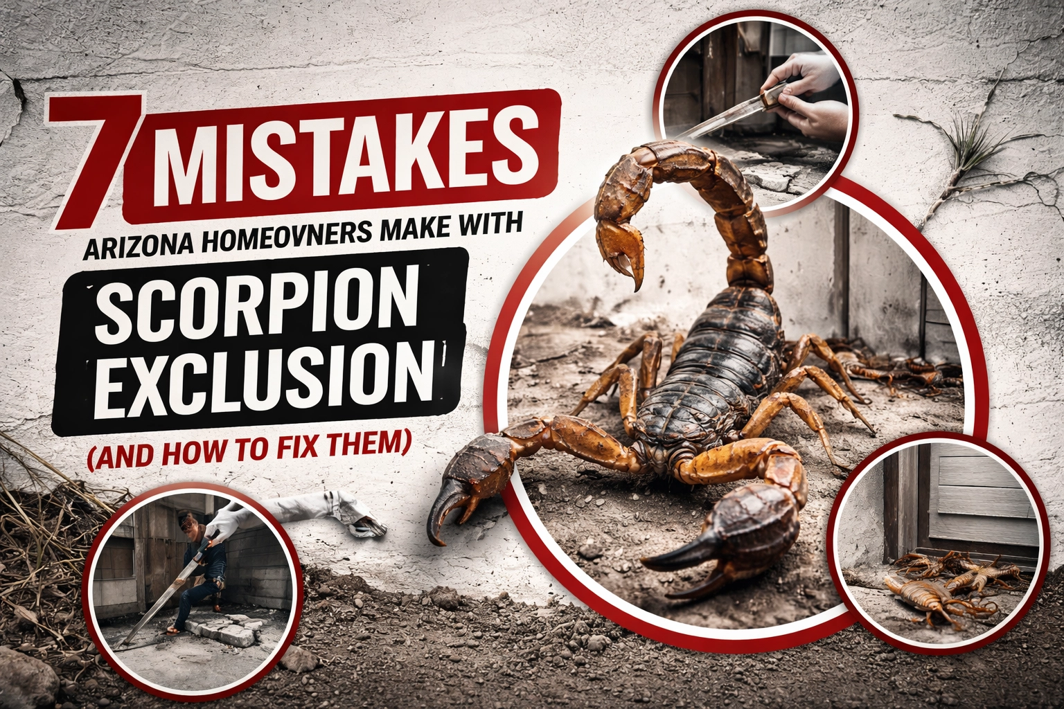 [HERO] 7 Mistakes Arizona Homeowners Make with Scorpion Exclusion (And How to Fix Them)
