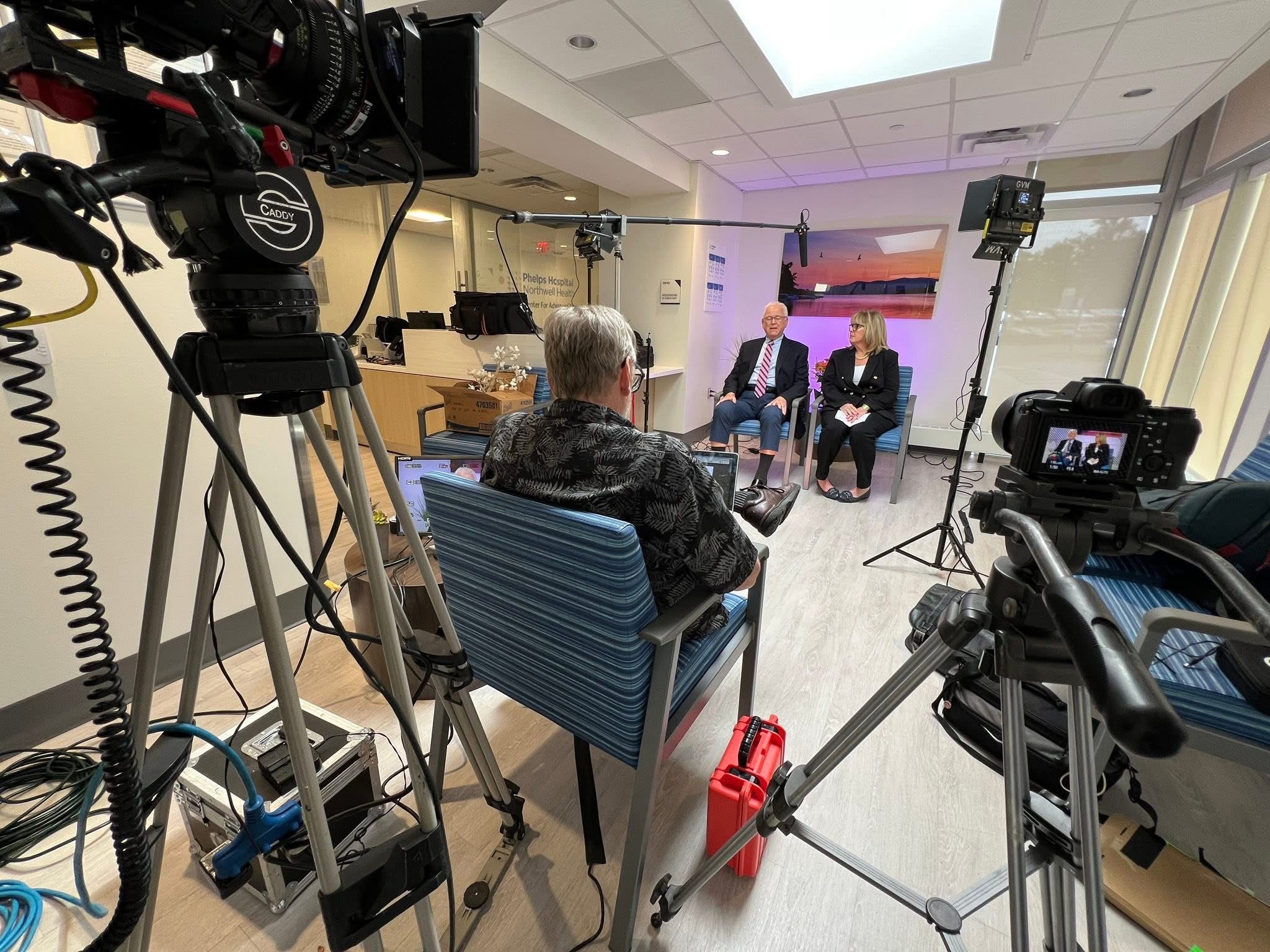 Interview setup used to capture behind-the-scenes story and context from the early Jogger production