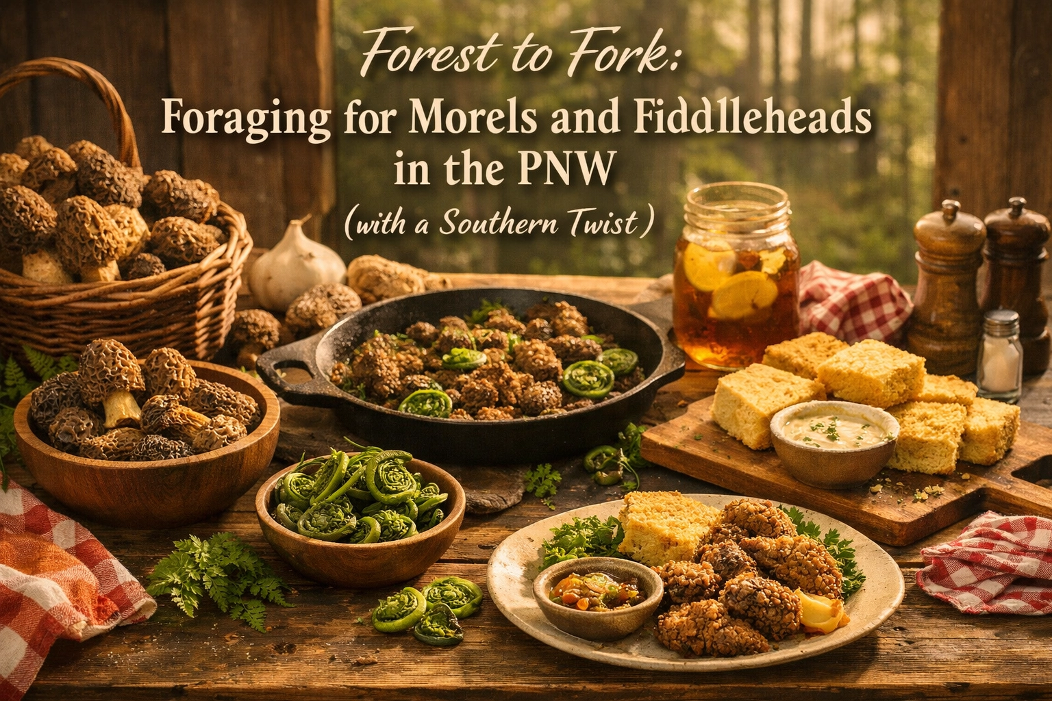 [HERO] Forest to Fork: Foraging for Morels and Fiddleheads in the PNW (with a Southern Twist)