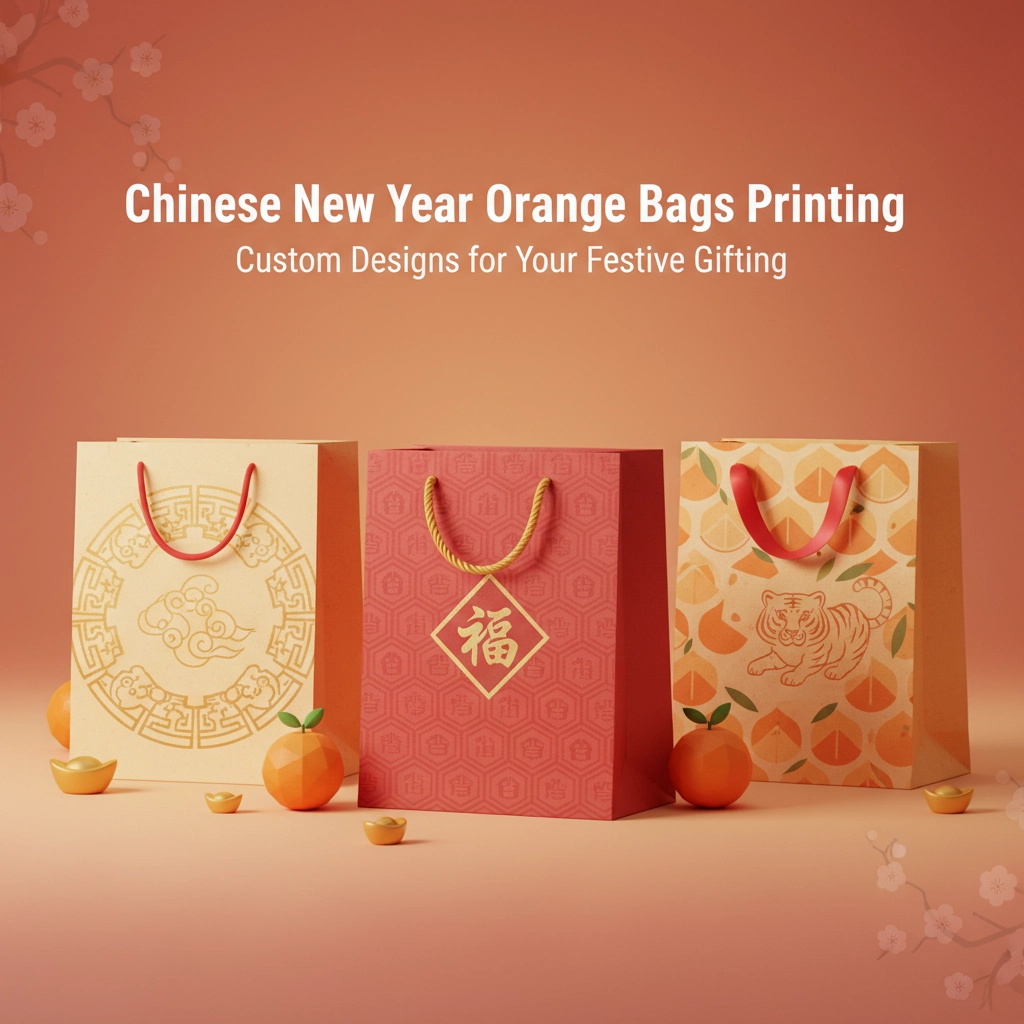 Chinese New Year Orange Bags Printing: Custom Designs for Your Festive Gifting