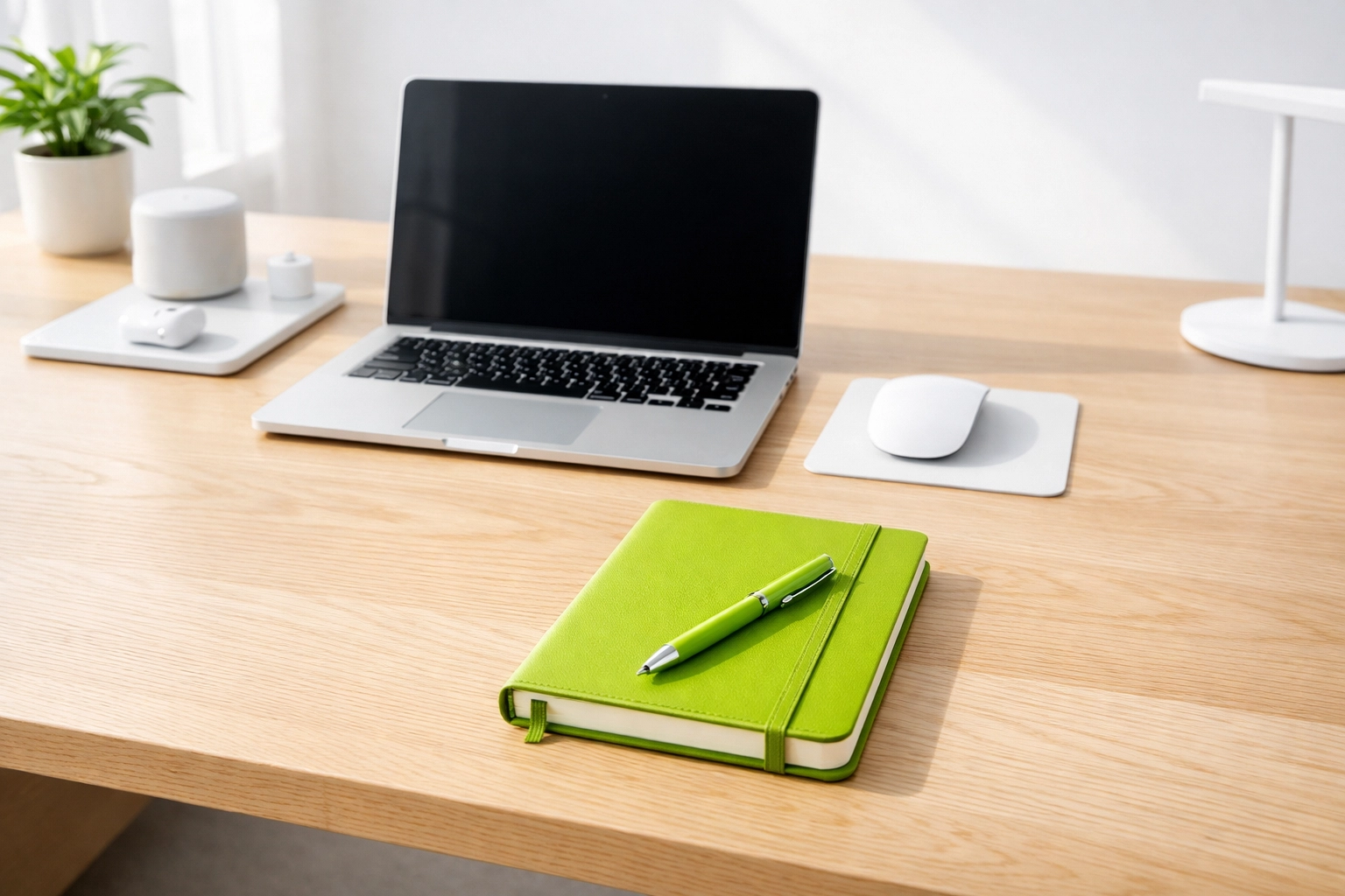 Minimalist modern office desk representing organized tech support and business clarity.