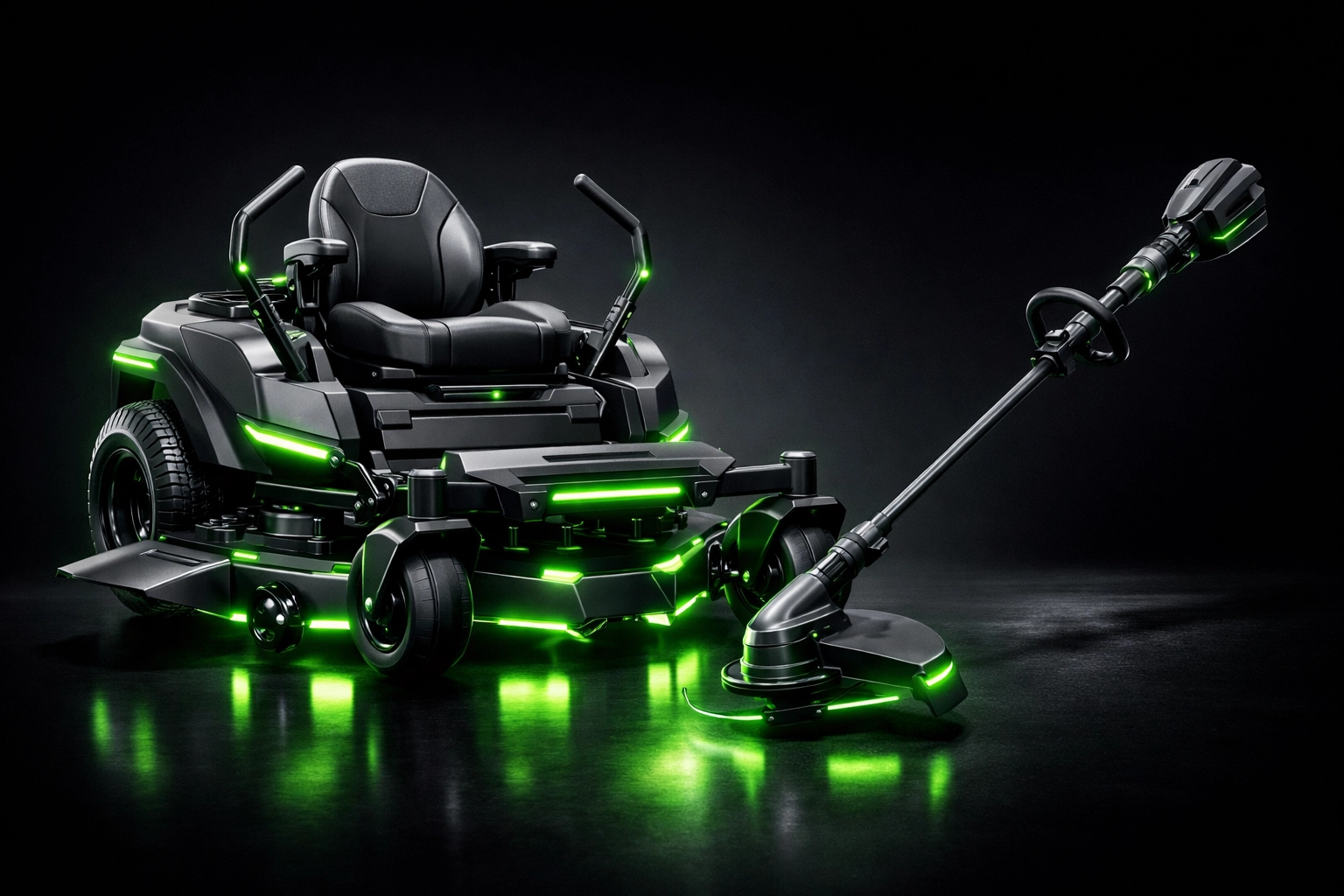 High-performance professional mowing and lawn care equipment for landscaping services in Camdenton, Missouri.