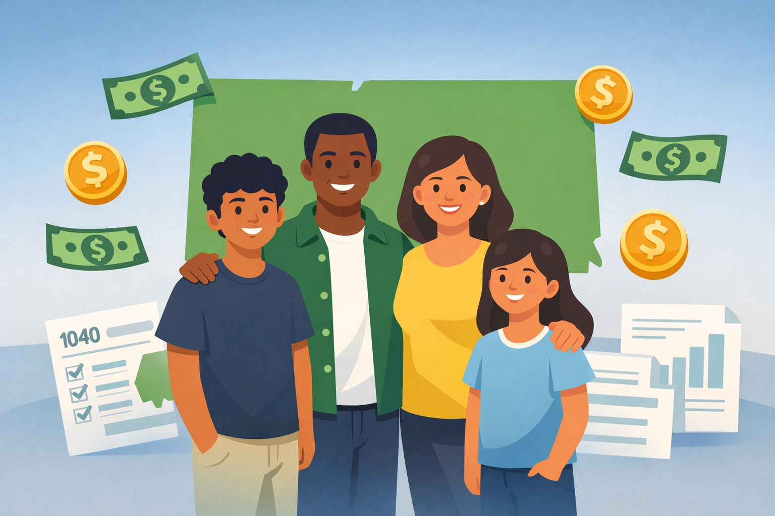 New Haven family benefiting from Connecticut state tax credits and refunds