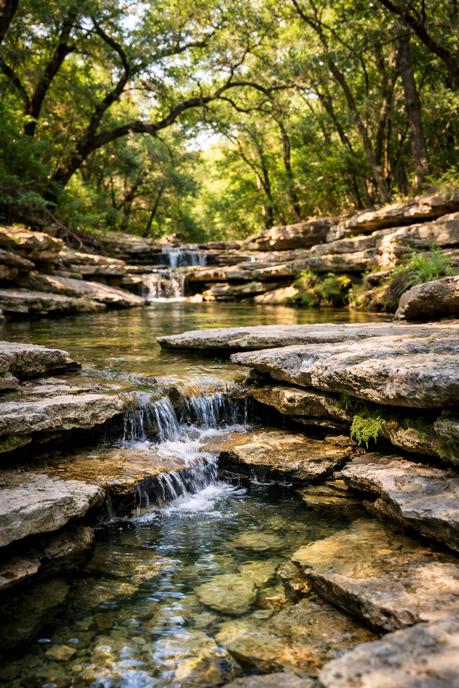 Secluded rocky creek and pools, a hidden gem for nature photography when searching for photo spots near me.