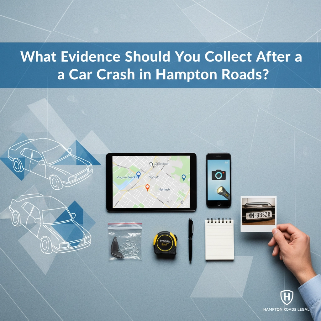 What Evidence Should You Collect After a Car Crash in Hampton Roads?