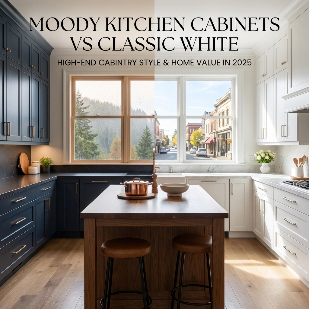 Moody Kitchen Cabinets vs Classic White: Which High End Cabinetry Style Will Boost Your Victoria Home Value in 2025?