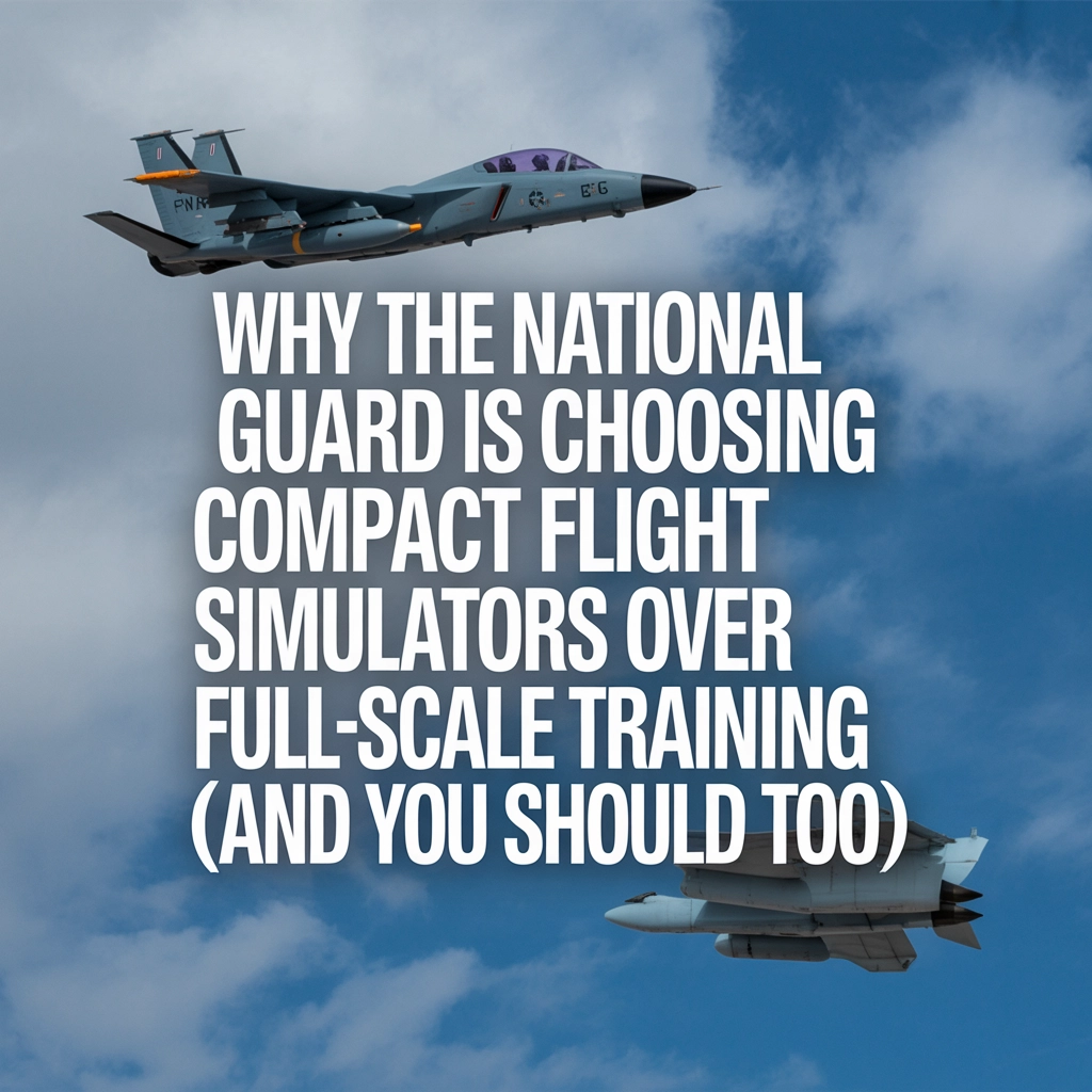 National Guard compact flight simulator training facility with modern equipment