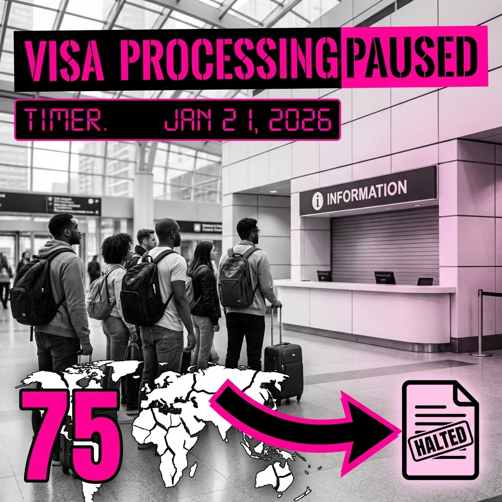 The U.S. Is Pausing Immigrant Visa Processing for 75 Countries , What That Actually Means (Effective Jan. 21, 2026)