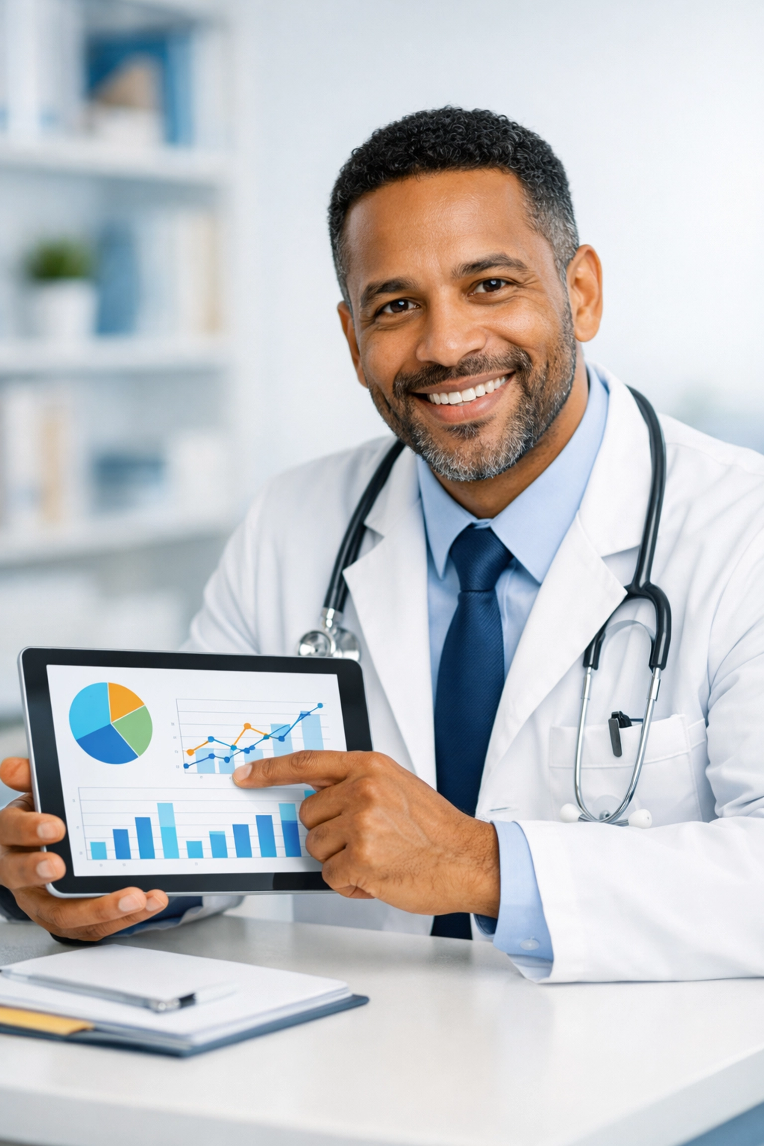 Online weight loss doctor providing a consultation about medical supervision and weight management.