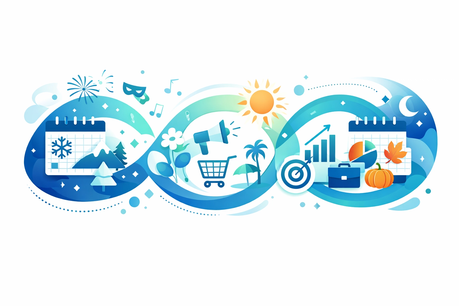 Seasonal marketing calendar showing Saskatoon events and business opportunities throughout the year