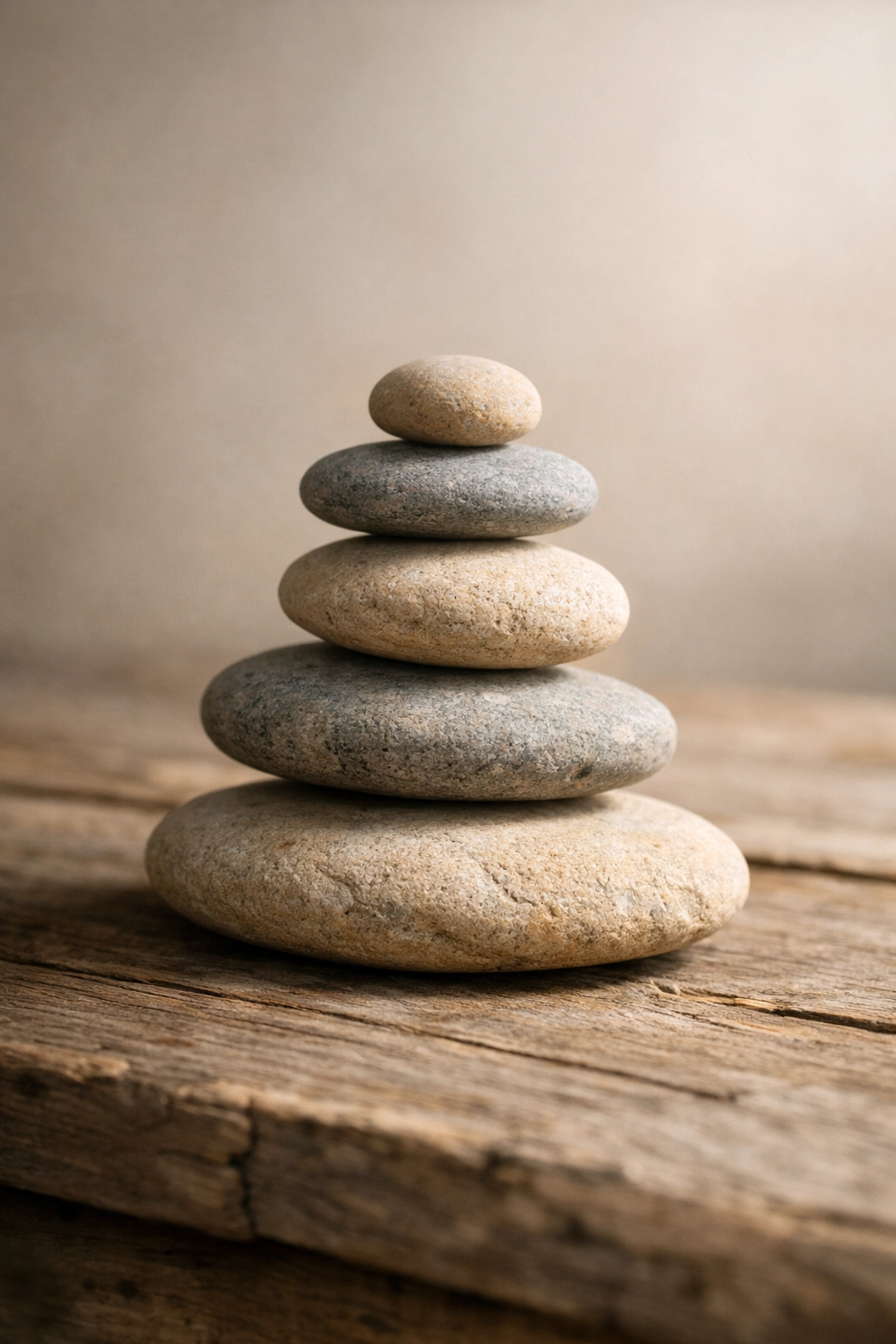 Balanced stones representing grounding techniques and stability in trauma therapy