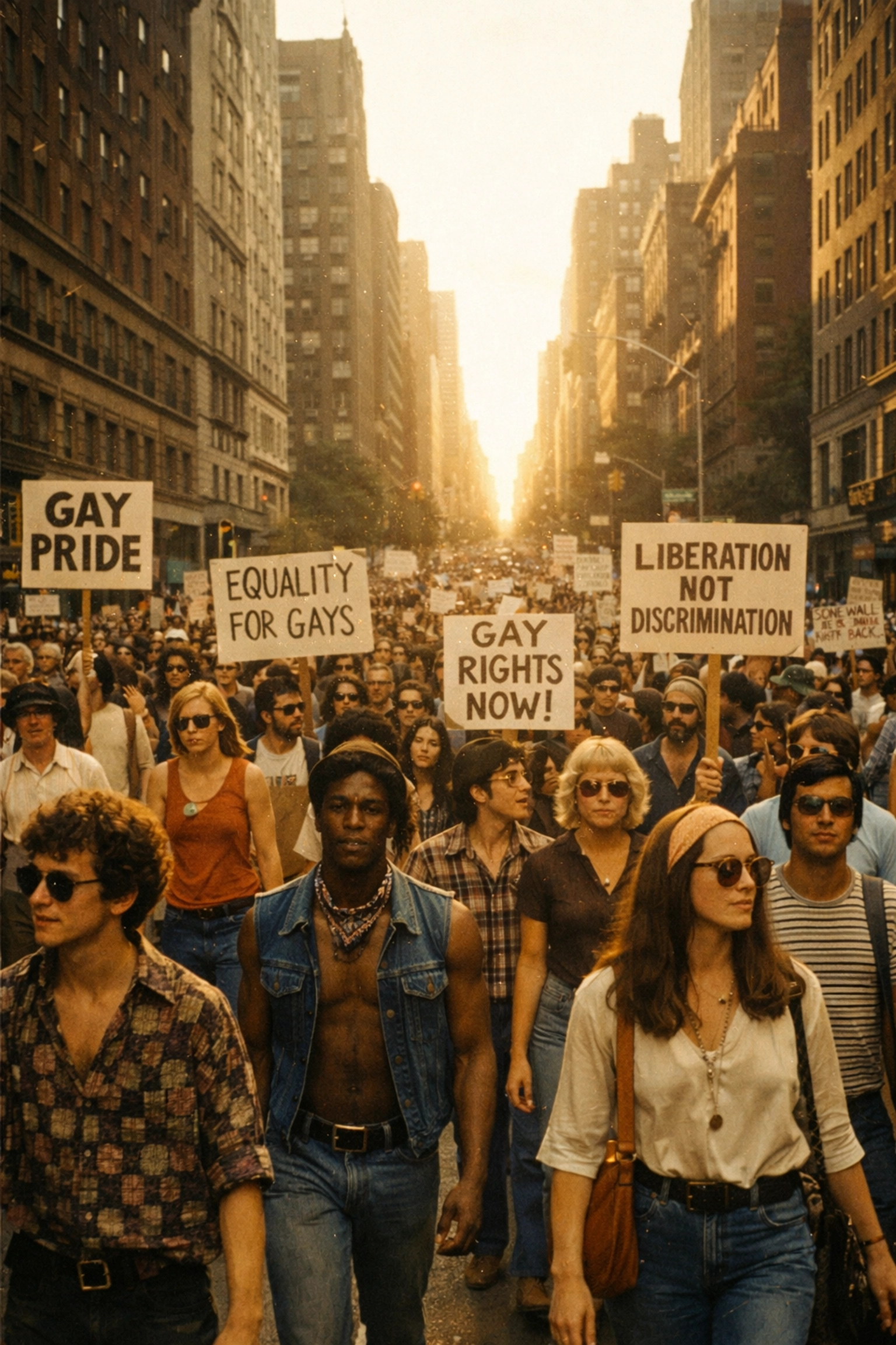 Christopher Street Liberation Day March 1970 first Pride march in New York City