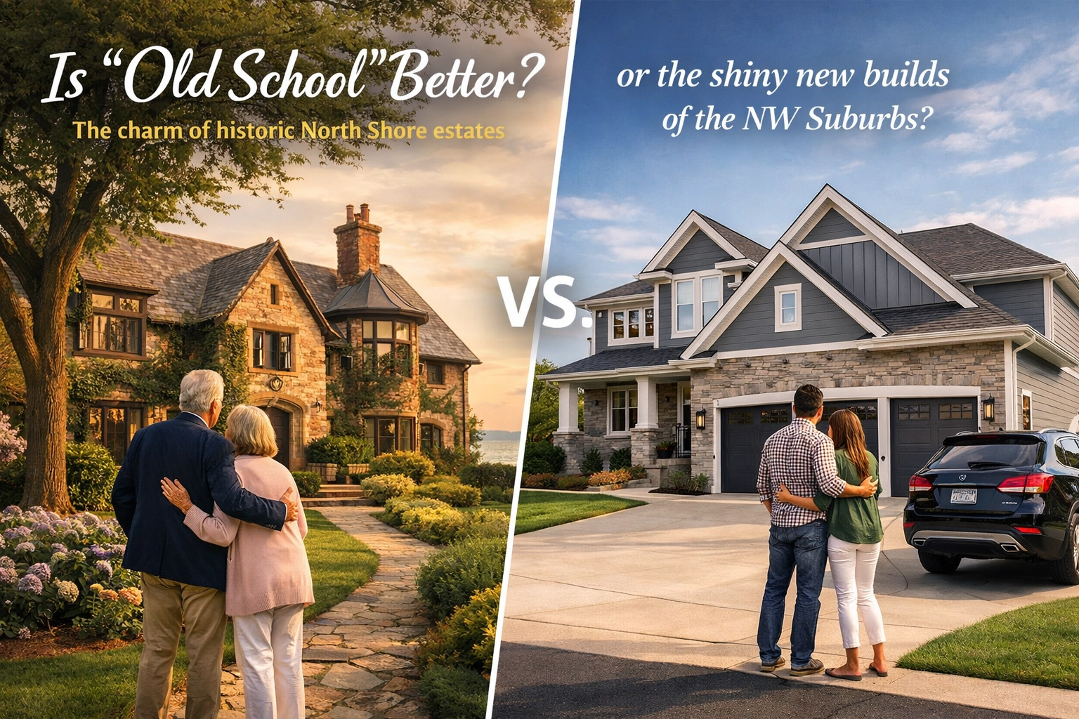 Is "Old School" Better? The charm of historic North Shore estates vs. the shiny new builds of the NW Suburbs.