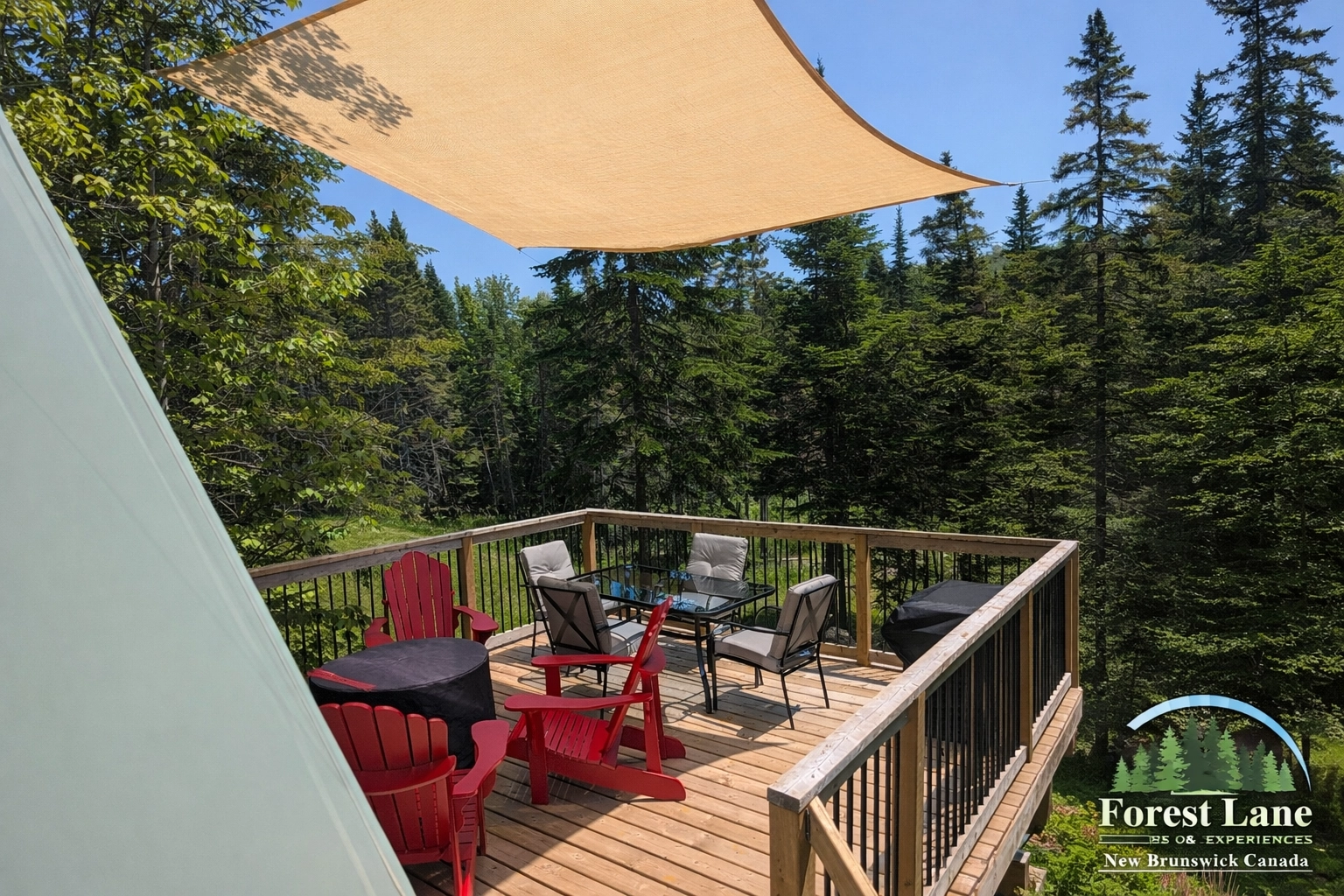 Dome 2 Spacious Private Deck with Geodesic Dome