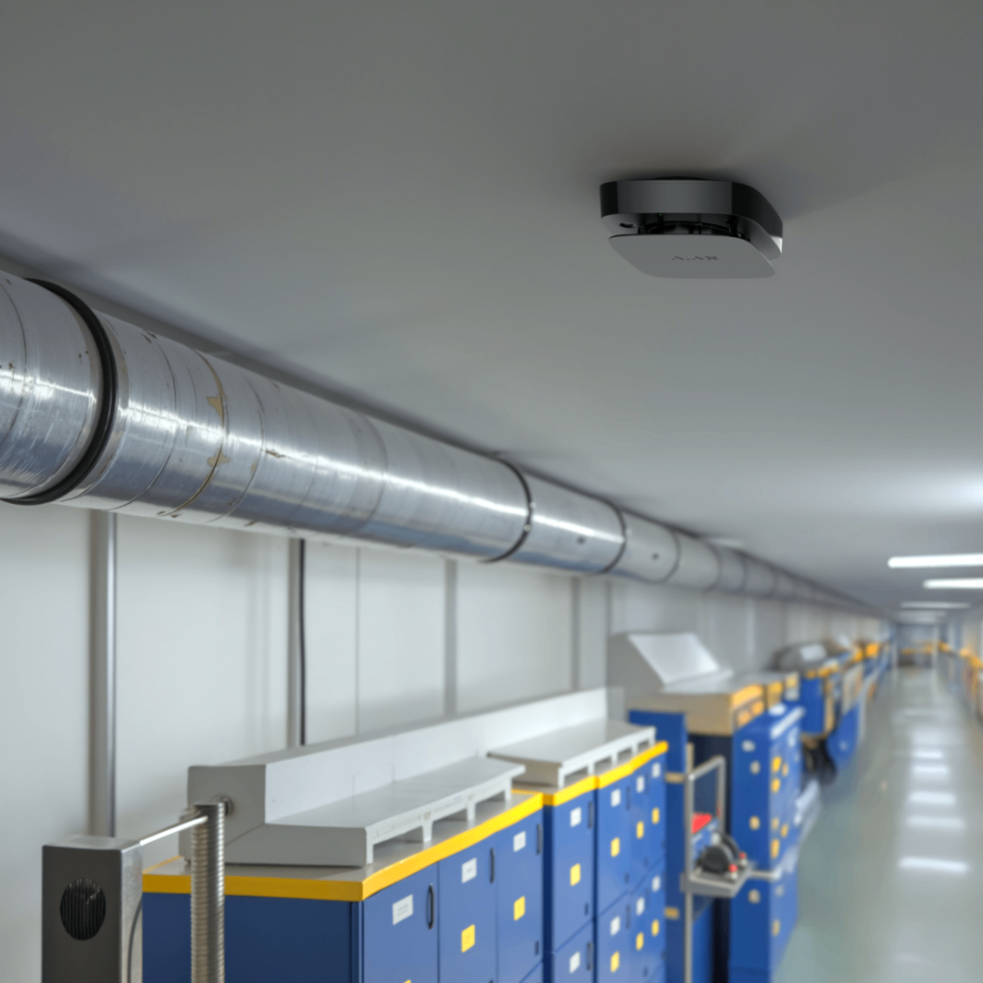 Modern Fire Detector Installation