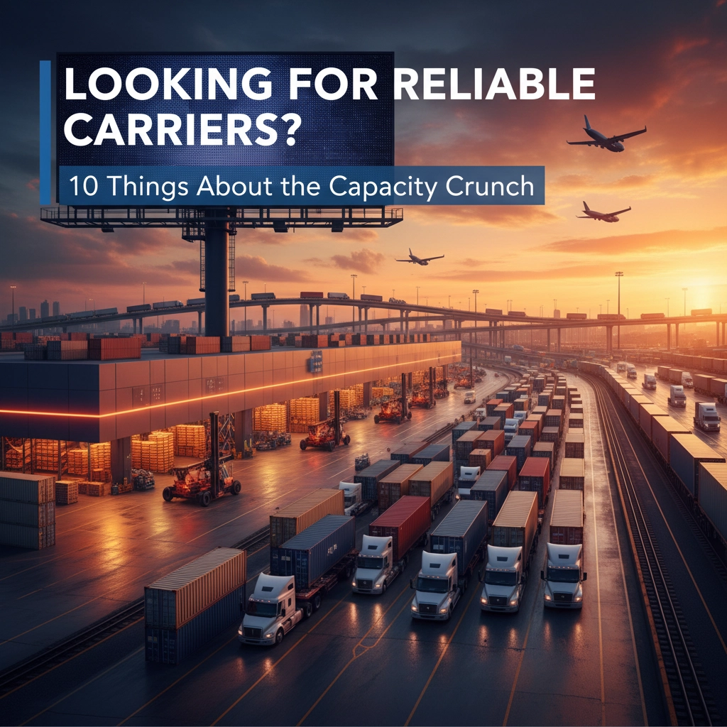 Looking For Reliable Carriers? Here Are 10 Things You Should Know About the Capacity Crunch