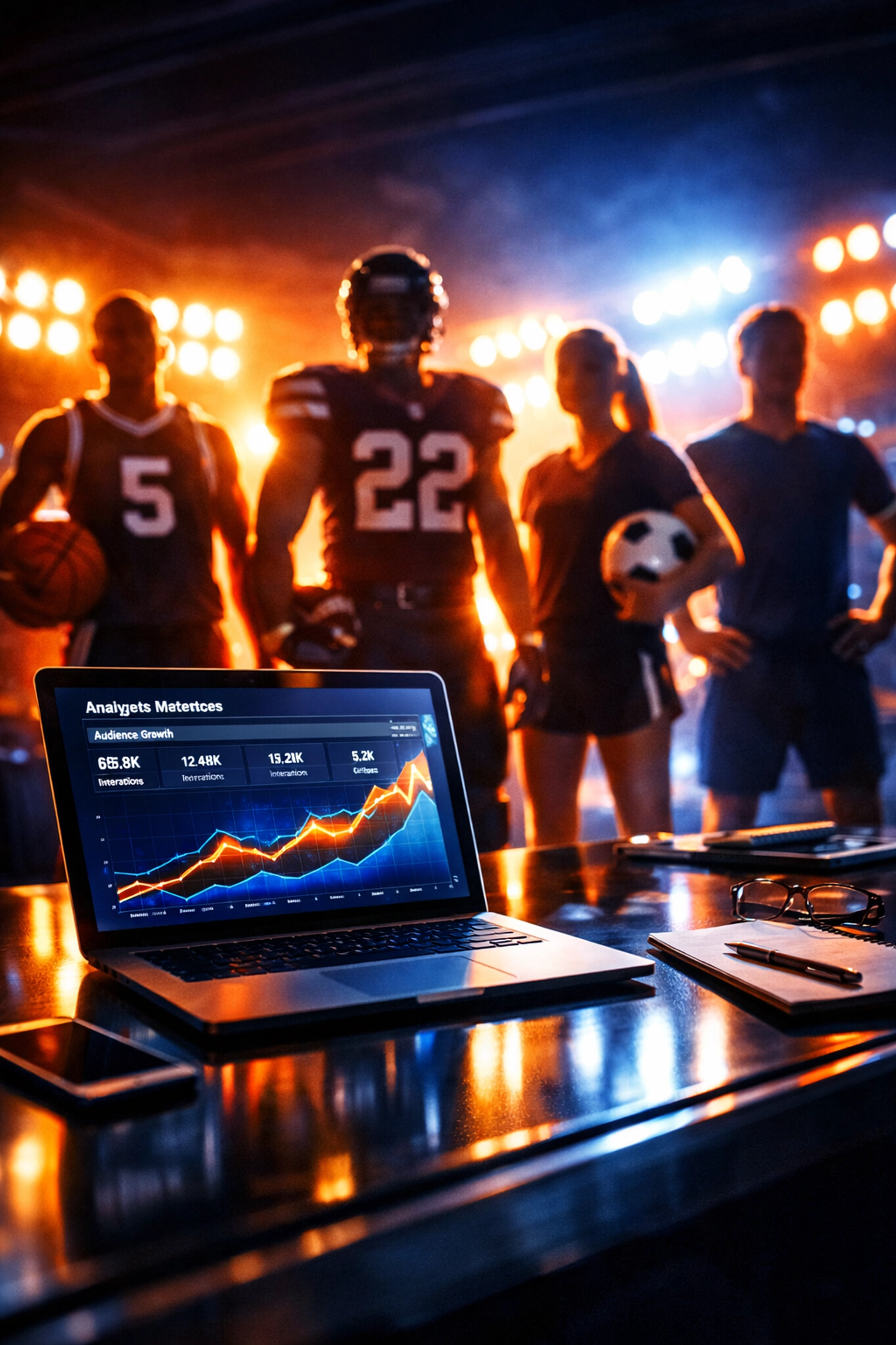 NIL brand partnership analytics meeting with college athletes and sports marketing data