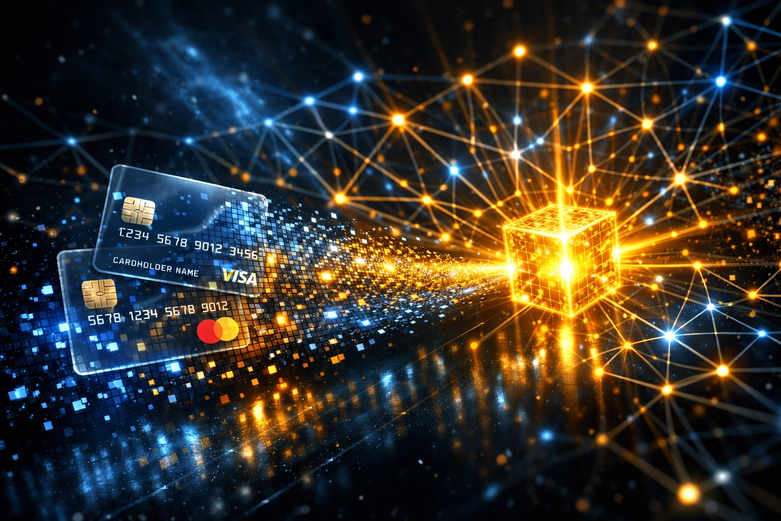 Traditional payment cards transforming into LareBlocks blockchain network nodes