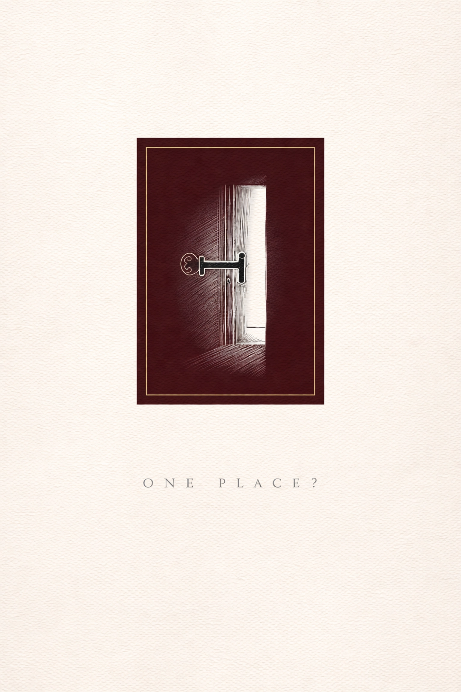 Minimalist key unlocking door, symbolizing a centralized creative hub solution for creators.