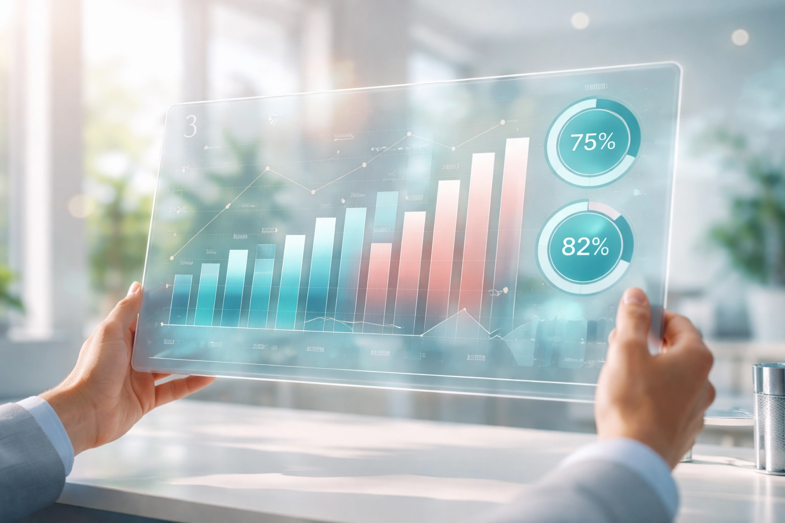 Healthcare marketing dashboard with charts, emphasizing actionable insights for reducing CPA