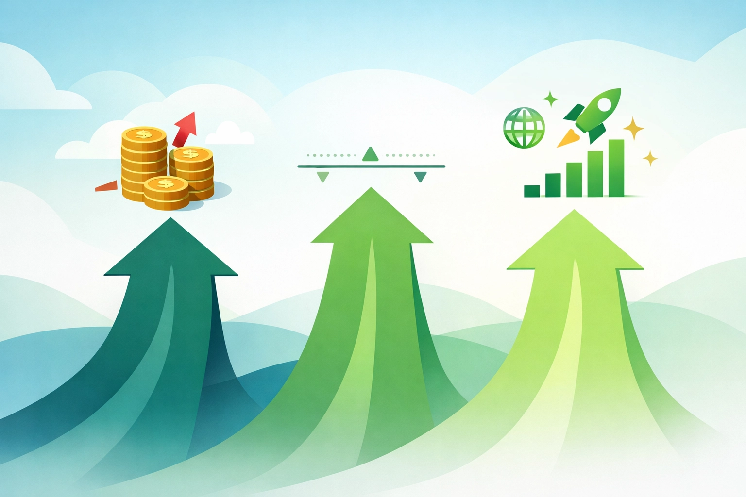 Trois scénarios de décision tarifaire : charges croissantes, marge faible, expansion