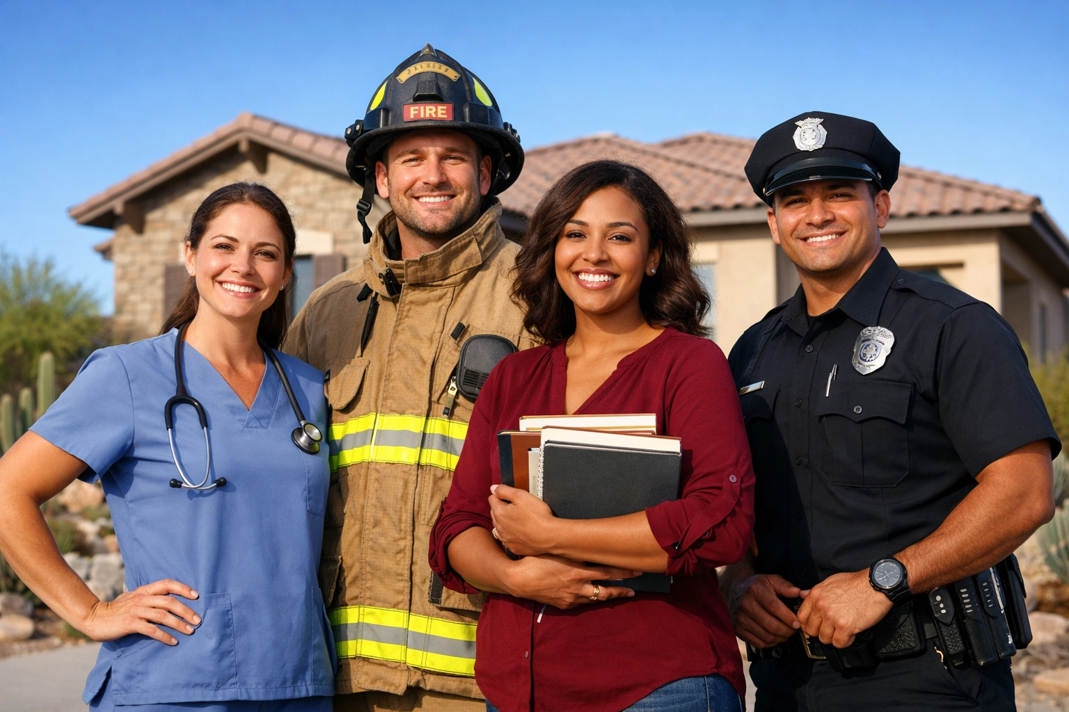 Heroes including nurses, teachers, and first responders achieving homeownership in Arizona
