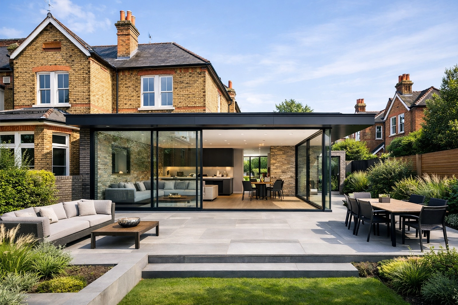 Modern Surrey home extension by an architect in Bexleyheath for high-end residential renovations.