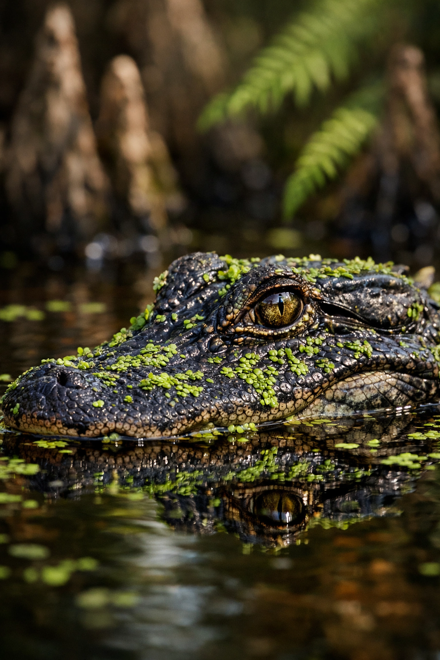 Detailed close-up of an American Alligator, showing the quality of a professional Everglades photo tour.