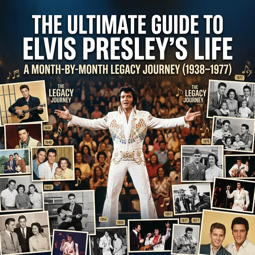 The Ultimate Guide to Elvis Presley’s Life: A Month-by-Month Legacy Journey (1938–1977)