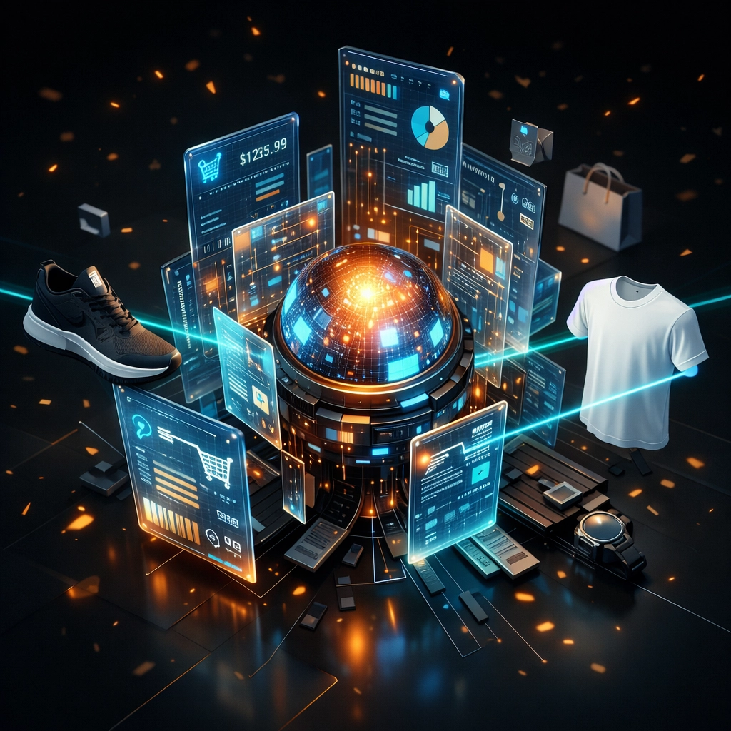 AI-powered crypto accounting system automatically generating digital NFT receipts for merchant transactions.