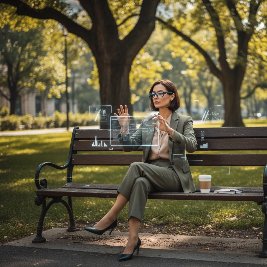 Lightweight INMO Air3 AR glasses frame held in hand, showing ergonomic design and advanced tech features.