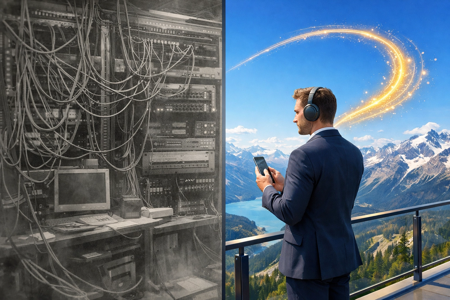 Mobile business communication using Cloud PBX Canada for remote work flexibility.