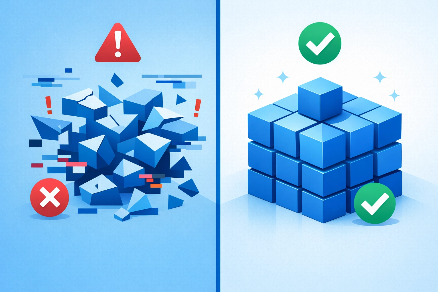 Comparison of corrupted backup data versus successfully restored files