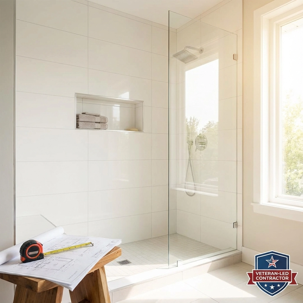 7 Mistakes You Are Making with Walk-In Shower Design (And How Veteran-Led Contractors Fix Them)