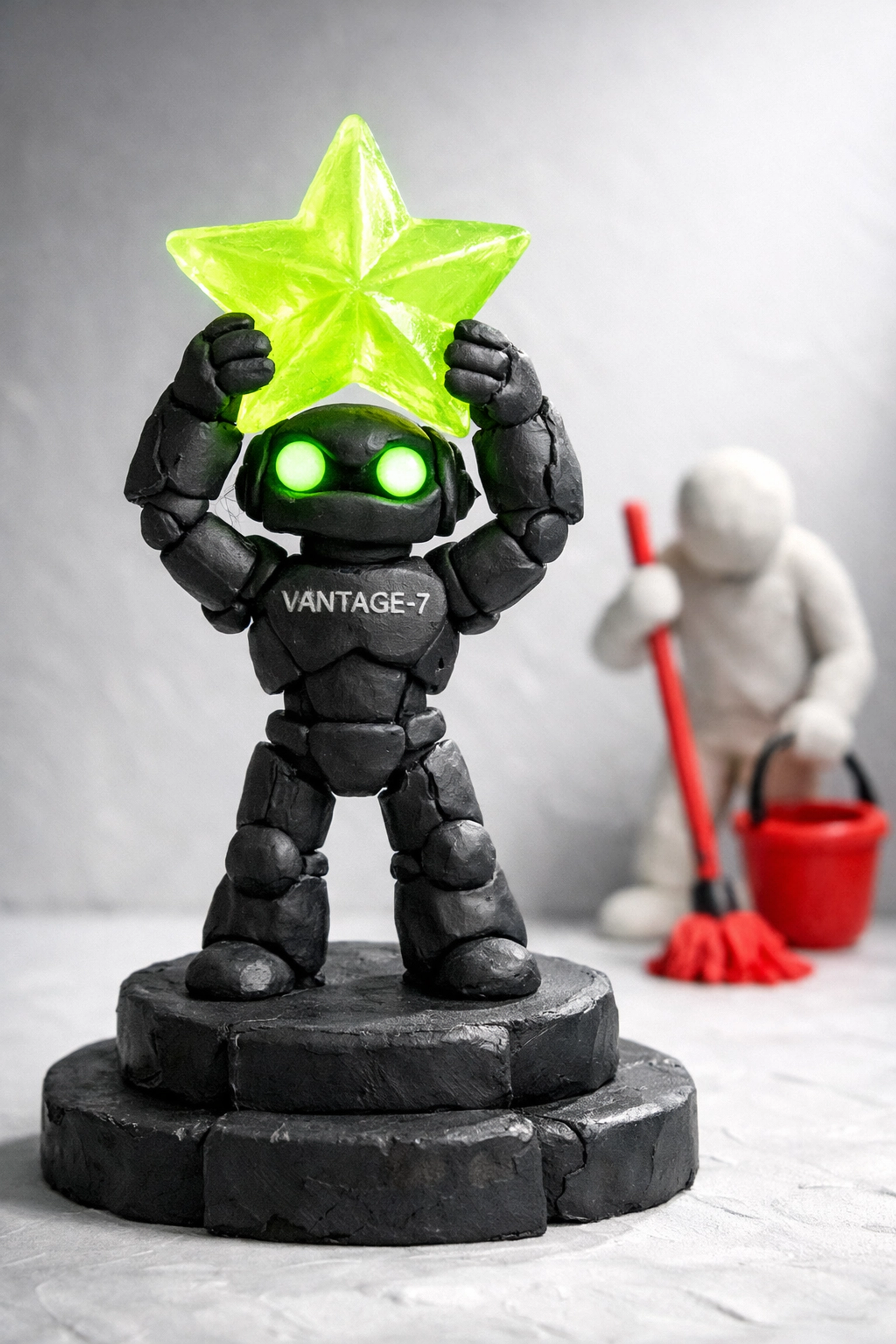 Robot highlighting resume achievements over basic duties to improve job application success and callbacks.