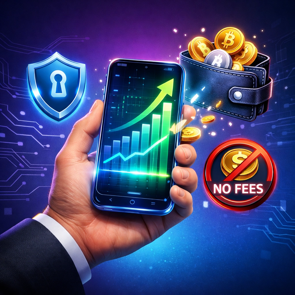 Merchant viewing profit growth with self-custody crypto wallet and Web3 payment control