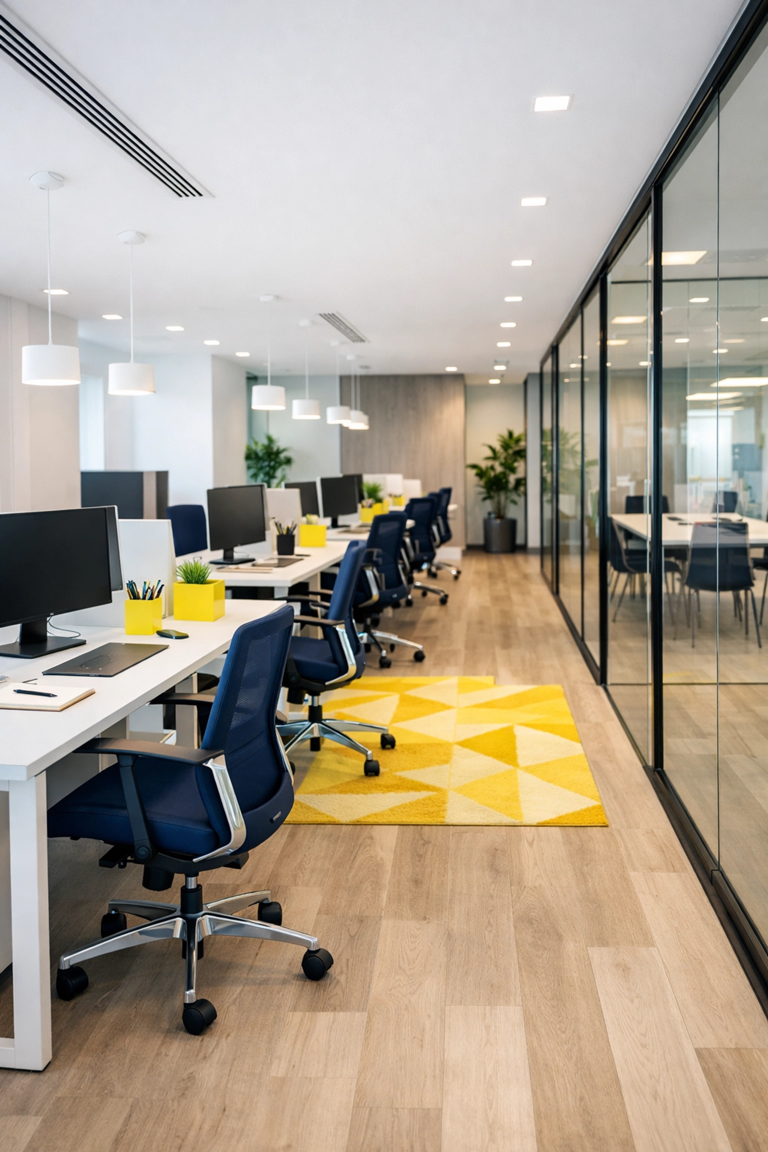 Sleek, organized office workspace highlighting the professional standards of house cleaning in Dunstable MA.