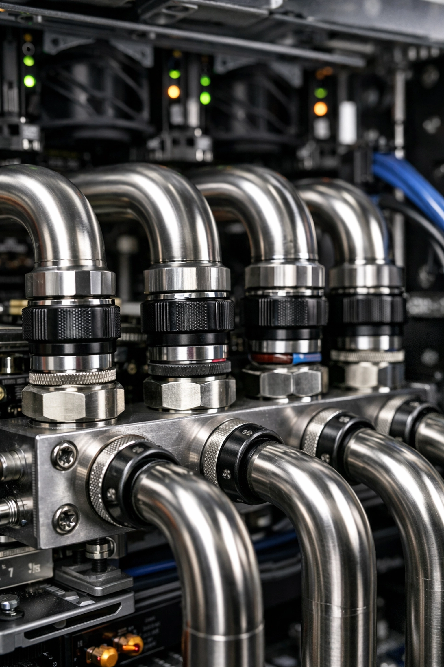 Liquid cooling infrastructure for high-performance GPU clusters and data center asset recovery services.